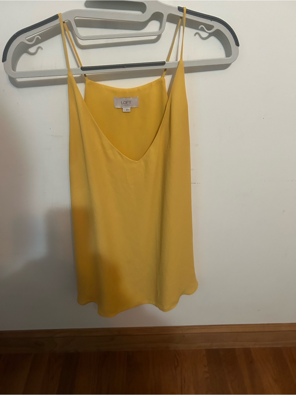 LOFT Bright Yellow Spaghetti Strap V-Neck Camisole